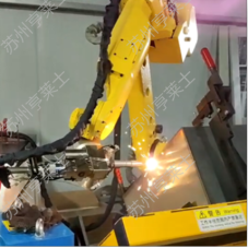 电力柜行业机器人激光焊接应用